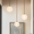 Petra 3 Light Vintage Brass dimmable LED Chandelier