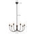 Ember 26-in Matte Black Chandelier