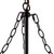 Faye 24-in Matte Black Chandelier with Clear Ribbed Glass