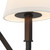 Sloan 68-in Matte Black Floor Lamp with White Linen Shades