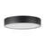 Musa 8-in Black dimmable LED Flush Mount