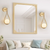 Frosted Glass Teardrop Wall Sconce, Set of 2