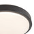 Yanis 12-in Black dimmable LED Flush Mount