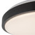 Yanis 16-in Black dimmable LED Flush Mount