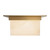 Mineral 11-in Alabaster Flush Mount with Brass Finish