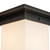 Mineral 8-in (9-in Height) Urban Bronze Square Flush Mount with Opal Glass