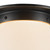 Mineral 8-in (6-in Height) Urban Bronze Cylinder Flush Mount with Opal Glass