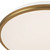Brook 15-in Brushed Gold dimmable LED Flush Mount