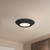 Weylo 6-in Black dimmable LED Flush Mount