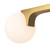 Briar 47-in Brushed Gold Linear Pendant