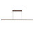 Dottie 5-ft Brown Walnut dimmable LED Linear Pendant