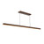 Dottie 5-ft Brown Walnut dimmable LED Linear Pendant