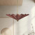 Furrow 25-in Burgundy dimmable LED Pendant