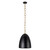 Grant 14-in Matte Black Pendant