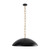 Grant 27-in Matte Black Pendant