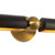 Cole 23-in Brushed Gold and Matte Black Wall/Picture Light