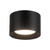 Uma 6-in Black dimmable LED Semi-Flush Mount