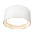 Uma 7-in (3-in Height) White dimmable LED Semi-Flush Mount