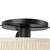 Scout 13-in Matte Black Semi-Flush Mount with Pleated White Linen Shade