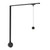 Faria 1 Light Black dimmable 4000K LED Trilo Track Wall Kit