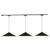 Luiz 3 Light Black dimmable 4000K LED Trilo Track Ceiling Kit