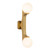 Briar 22-in Brushed Gold Wall/Vanity Light