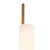 Wick 20-in Vintage Brass dimmable LED Wall Sconce