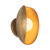Cortez 5-in Vintage Brass dimmable LED Wall/Vanity Light
