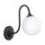 Bancroft 12-in Matte Black Wall/Vanity Light