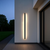 Modern Outdoor Wall Lamp 2" W