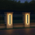Modern Outdoor Wall Lamp 2" W