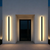 Modern Outdoor Wall Lamp 2" W