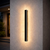 Modern Outdoor Wall Lamp 2" W