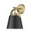 Z-Studio 1 Light Wall Sconce (726-1S-MB+HBR)