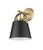 Z-Studio 1 Light Wall Sconce (726-1S-MB+HBR)