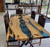 Custom Epoxy Resin Clear Dining Table