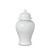 Imperial Ceramic Ginger Jar, Ivory, Large