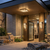 WATERFALL 16.75"W Square Outdoor Flush Mount