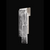 WATERFALL 21.25"H Outdoor Wall Sconce