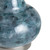 28.75"H Teal Glass Table Lamp with White Shade