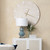 26.5"H Glazed Blue Green Ceramic Table Lamp with White Shade