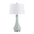 Set of 2 Glazed Seafoam Ceramic Table Lamp with Shade