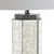 30.5"H Glass Table Lamp with Linen Shade