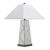 Set of 2 28.5"H Glass Table Lamp with Linen Shade
