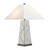 Set of 2 28.5"H Glass Table Lamp with Linen Shade