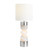 30.25" Glass Table Lamp with Shade