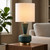 27.75"H Green Frosted Glass Table Lamp
