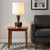 27.75"H Black Frosted Glass Table Lamp