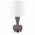 27.75"H Purple Frosted Glass Table Lamp