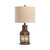 27"H Copper Lantern Table Lamp